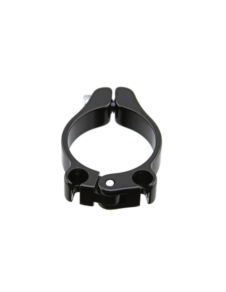 Alloy Clamp-On Double Cable Housing Stop 28.6 Black.